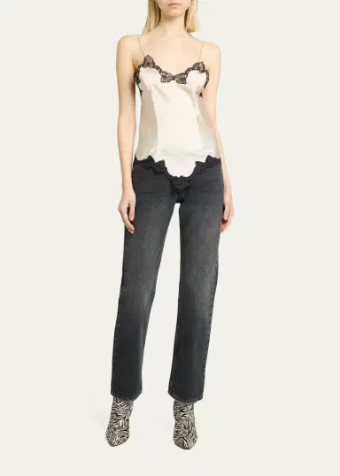 Isabel Marant Amael Lace-Trim Silk Cami Top | Thumbnail 7 Isabel Marant Amael Lace-Trim Silk Cami Top | Thumbnail 7