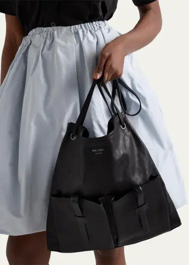Prada Route Leather Shoulder Bag | Thumbnail 2 Prada Route Leather Shoulder Bag | Thumbnail 2
