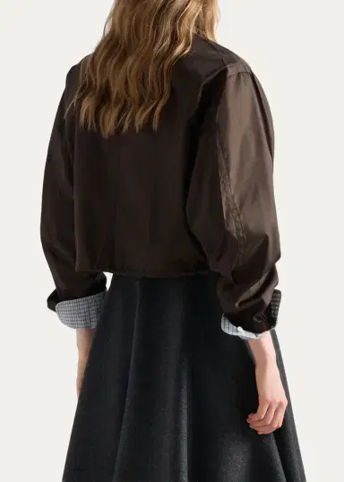 Prada Logo Drawstring Hem Jacket | Thumbnail 3 Prada Logo Drawstring Hem Jacket | Thumbnail 3