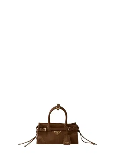 Prada Bonnie Suede Shoulder Bag | Thumbnail 1 Prada Bonnie Suede Shoulder Bag | Thumbnail 1