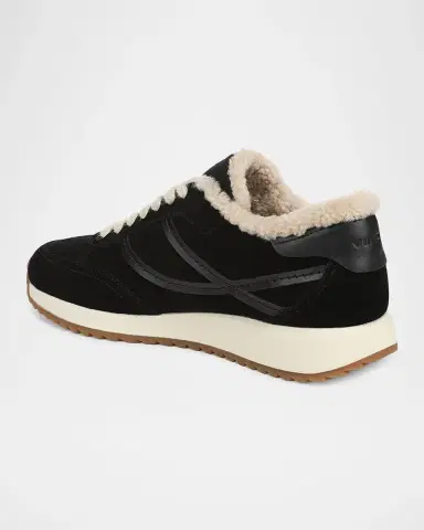 Vince Santa Monica Shearling-Lined Suede Sneakers | Thumbnail 3 Vince Santa Monica Shearling-Lined Suede Sneakers | Thumbnail 3