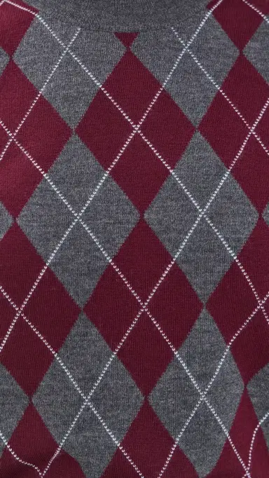 Secular Fitted Crew Argyle Pullover | Thumbnail 6 Secular Fitted Crew Argyle Pullover | Thumbnail 6
