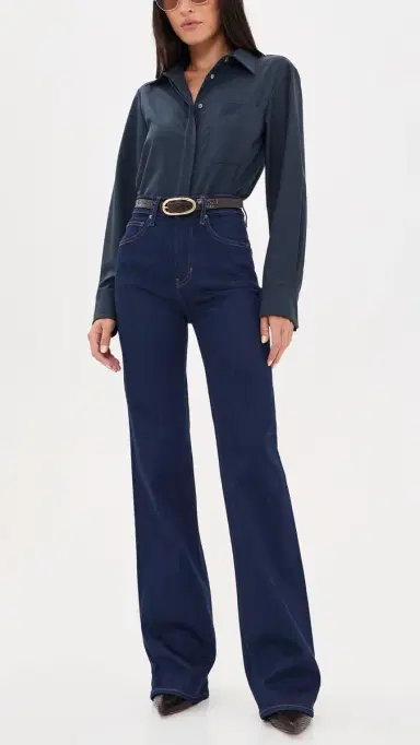 Veronica Beard Jean Crosbie Wide Leg Jeans | Thumbnail 5 Veronica Beard Jean Crosbie Wide Leg Jeans | Thumbnail 5
