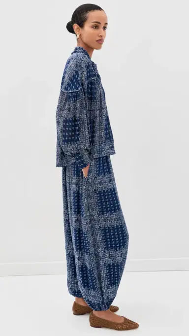 HUNTER BELL Celeste Blouse Inkwell Paisley L | Thumbnail 4 HUNTER BELL Celeste Blouse Inkwell Paisley L | Thumbnail 4