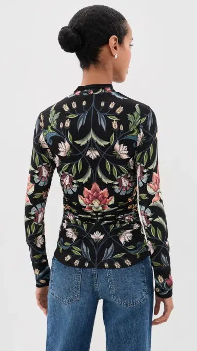 Farm Rio Natalia Jersey Blouse | Thumbnail 3 Farm Rio Natalia Jersey Blouse | Thumbnail 3