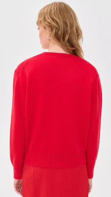 Dunst Cashmere V Neck Sweater Red S | Thumbnail 3 Dunst Cashmere V Neck Sweater Red S | Thumbnail 3