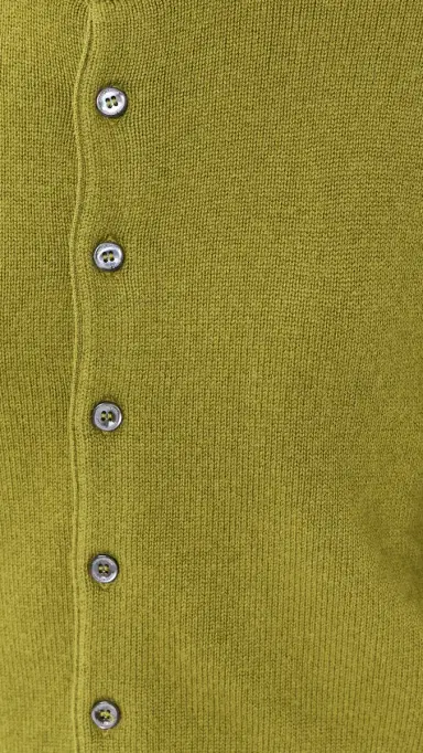 Dunst Crew Neck Knit Cardigan Olive Green L | Thumbnail 6 Dunst Crew Neck Knit Cardigan Olive Green L | Thumbnail 6