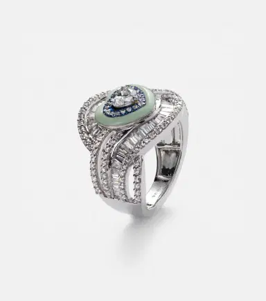 Kamyen 18kt white gold and titanium pinky ring with diamonds | Thumbnail 2 Kamyen 18kt white gold and titanium pinky ring with diamonds | Thumbnail 2