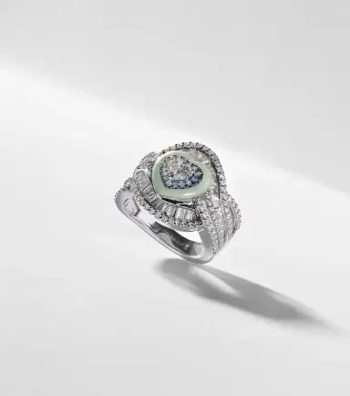 Kamyen 18kt white gold and titanium pinky ring with diamonds | Thumbnail 4 Kamyen 18kt white gold and titanium pinky ring with diamonds | Thumbnail 4