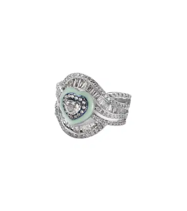 Kamyen 18kt white gold and titanium pinky ring with diamonds | Thumbnail 1 Kamyen 18kt white gold and titanium pinky ring with diamonds | Thumbnail 1