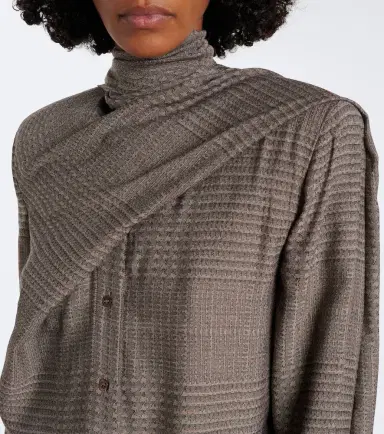 Mugler Scarf-detail blouse | Thumbnail 2 Mugler Scarf-detail blouse | Thumbnail 2