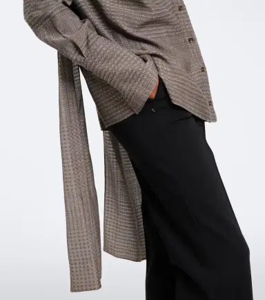 Mugler Scarf-detail blouse | Thumbnail 6 Mugler Scarf-detail blouse | Thumbnail 6