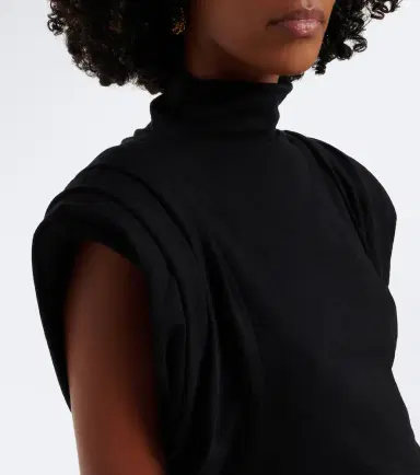 Mugler High-neck wool-blend top | Thumbnail 4 Mugler High-neck wool-blend top | Thumbnail 4