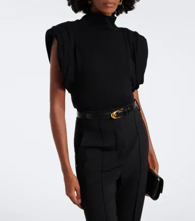 Mugler High-neck wool-blend top | Thumbnail 5 Mugler High-neck wool-blend top | Thumbnail 5