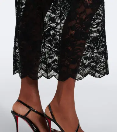Rabanne Off-shoulder lace midi dress | Thumbnail 3 Rabanne Off-shoulder lace midi dress | Thumbnail 3