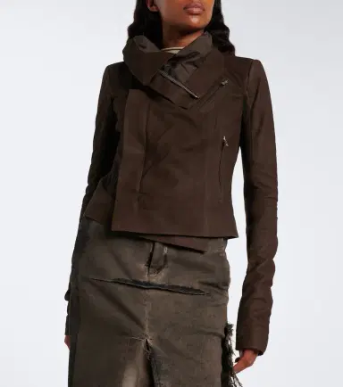 Rick Owens Classic Biker suede jacket | Thumbnail 2 Rick Owens Classic Biker suede jacket | Thumbnail 2