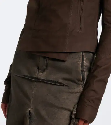 Rick Owens Classic Biker suede jacket | Thumbnail 6 Rick Owens Classic Biker suede jacket | Thumbnail 6