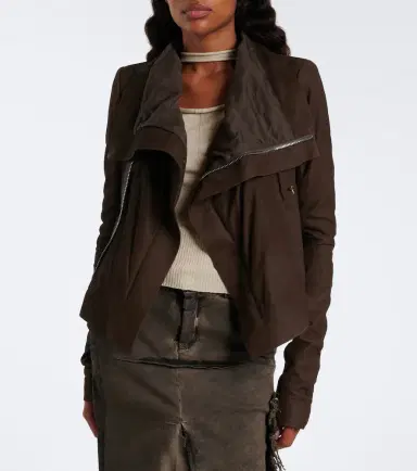 Rick Owens Classic Biker suede jacket | Thumbnail 7 Rick Owens Classic Biker suede jacket | Thumbnail 7