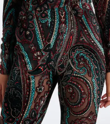 Etro Patch-appliqué paisley flared pants | Thumbnail 2 Etro Patch-appliqué paisley flared pants | Thumbnail 2