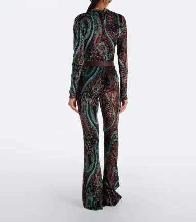 Etro Patch-appliqué paisley flared pants | Thumbnail 3 Etro Patch-appliqué paisley flared pants | Thumbnail 3