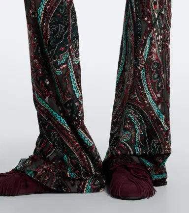 Etro Patch-appliqué paisley flared pants | Thumbnail 6 Etro Patch-appliqué paisley flared pants | Thumbnail 6