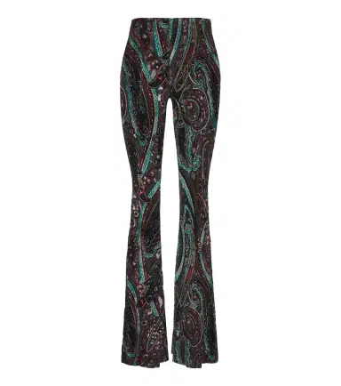 Etro Patch-appliqué paisley flared pants | Thumbnail 1 Etro Patch-appliqué paisley flared pants | Thumbnail 1