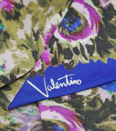 Valentino Garavani Floral silk scarf | Thumbnail 3 Valentino Garavani Floral silk scarf | Thumbnail 3