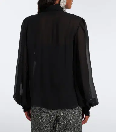 Valentino Silk-blend chiffon blouse | Thumbnail 5 Valentino Silk-blend chiffon blouse | Thumbnail 5