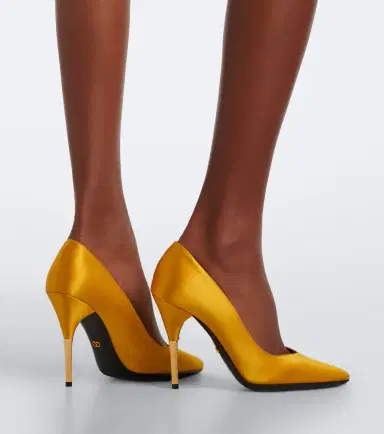 Valentino Garavani Enigme satin pumps | Thumbnail 3 Valentino Garavani Enigme satin pumps | Thumbnail 3