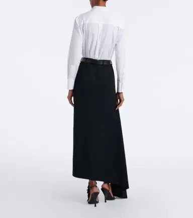 Givenchy Asymmetric wool midi skirt | Thumbnail 2 Givenchy Asymmetric wool midi skirt | Thumbnail 2