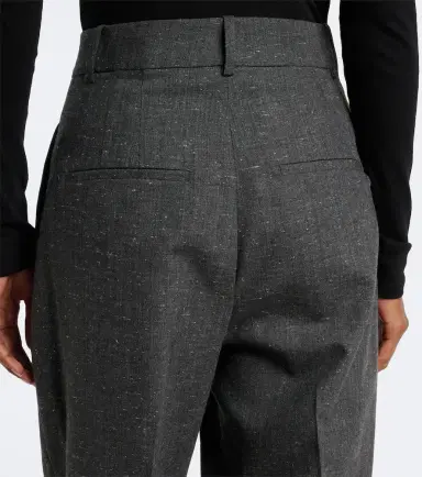 RÓHE Róhe Daria pleated wool-blend straight pants | Thumbnail 4 RÓHE Róhe Daria pleated wool-blend straight pants | Thumbnail 4