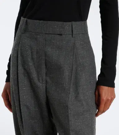 RÓHE Róhe Daria pleated wool-blend straight pants | Thumbnail 5 RÓHE Róhe Daria pleated wool-blend straight pants | Thumbnail 5