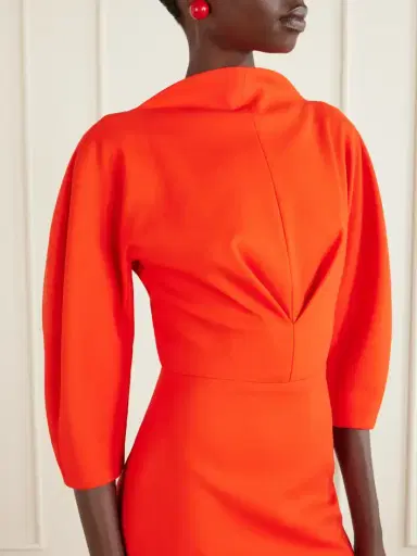 Carolina Herrera Sheath Cinched Stretch-wool Midi Dress | Thumbnail 5 Carolina Herrera Sheath Cinched Stretch-wool Midi Dress | Thumbnail 5