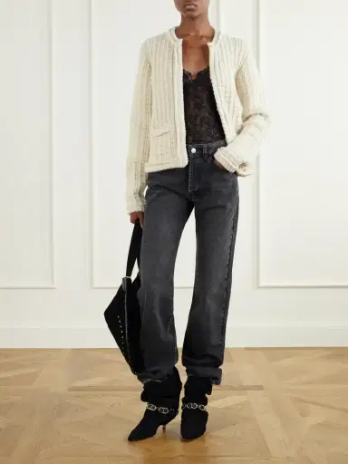 Isabel Marant Bouclé Wool And Alpaca-blend Cardigan | Thumbnail 2 Isabel Marant Bouclé Wool And Alpaca-blend Cardigan | Thumbnail 2