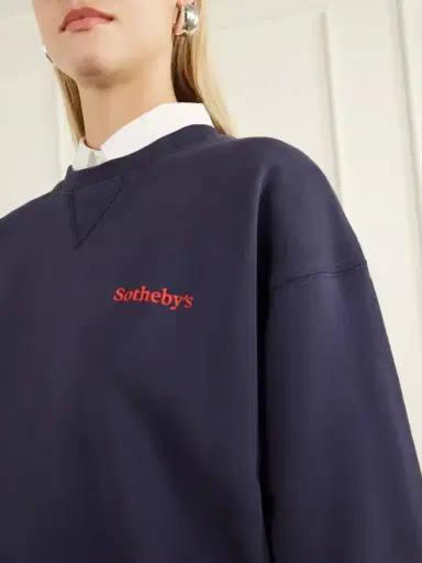 Frame + Sotheby's Logo-embroidered Cotton-jersey Sweatshirt | Thumbnail 5 Frame + Sotheby's Logo-embroidered Cotton-jersey Sweatshirt | Thumbnail 5