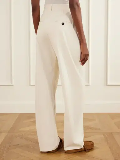 Isabel Marant Lenadia Pleated Stretch-cotton Wide-leg Pants | Thumbnail 4 Isabel Marant Lenadia Pleated Stretch-cotton Wide-leg Pants | Thumbnail 4