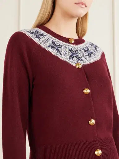 Nili Lotan Josefa Fair Isle Cashmere Cardigan | Thumbnail 4 Nili Lotan Josefa Fair Isle Cashmere Cardigan | Thumbnail 4