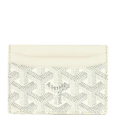 goyard Goyard Goyardine Canvas White Saint-Sulpice Card Wallet | Thumbnail 1 goyard Goyard Goyardine Canvas White Saint-Sulpice Card Wallet | Thumbnail 1