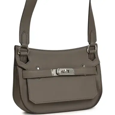 HERMÈS Hermes Jypsiere Mini Gris Meyer Swift Palladium Hardware | Thumbnail 2 HERMÈS Hermes Jypsiere Mini Gris Meyer Swift Palladium Hardware | Thumbnail 2