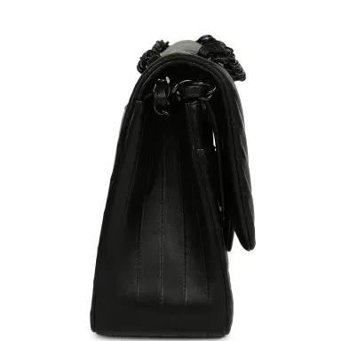 Chanel Pre-owned Chanel Jumbo Classic Chevron Double Flap Bag So Black Lambskin Black Hardware | Thumbnail 3 Chanel Pre-owned Chanel Jumbo Classic Chevron Double Flap Bag So Black Lambskin Black Hardware | Thumbnail 3