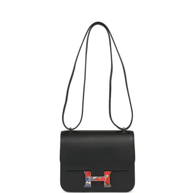 HERMÈS Pre-owned Hermes Constance 18 Black Swift Marbled Palladium Hardware | Thumbnail 6 HERMÈS Pre-owned Hermes Constance 18 Black Swift Marbled Palladium Hardware | Thumbnail 6