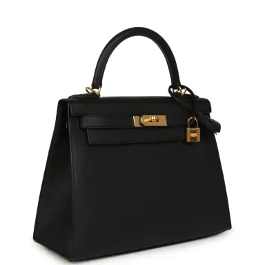 HERMÈS Pre-owned Hermes Kelly Sellier 28 Black Epsom Gold Hardware | Thumbnail 2 HERMÈS Pre-owned Hermes Kelly Sellier 28 Black Epsom Gold Hardware | Thumbnail 2
