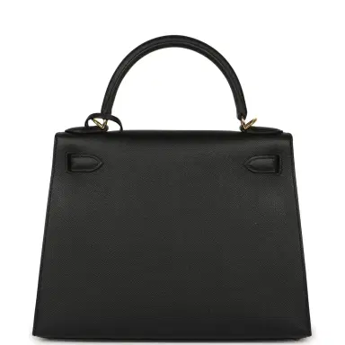 HERMÈS Pre-owned Hermes Kelly Sellier 28 Black Epsom Gold Hardware | Thumbnail 4 HERMÈS Pre-owned Hermes Kelly Sellier 28 Black Epsom Gold Hardware | Thumbnail 4