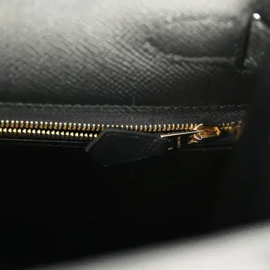 HERMÈS Pre-owned Hermes Kelly Sellier 28 Black Epsom Gold Hardware | Thumbnail 9 HERMÈS Pre-owned Hermes Kelly Sellier 28 Black Epsom Gold Hardware | Thumbnail 9