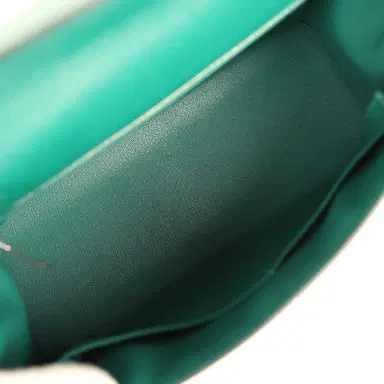 HERMÈS Pre-owned Hermes Kelly Sellier 32 Malachite Epsom Palladium Hardware | Thumbnail 8 HERMÈS Pre-owned Hermes Kelly Sellier 32 Malachite Epsom Palladium Hardware | Thumbnail 8