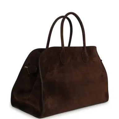 The Row The Row Soft Margaux 15 Bag Mocha Suede Gold Hardware | Thumbnail 2 The Row The Row Soft Margaux 15 Bag Mocha Suede Gold Hardware | Thumbnail 2