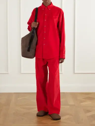 Sanderlak Drawstring Cotton-corduroy Straight-leg Pants | Thumbnail 2 Sanderlak Drawstring Cotton-corduroy Straight-leg Pants | Thumbnail 2