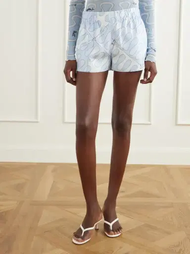 PUCCI Printed Silk-twill Shorts | Thumbnail 3 PUCCI Printed Silk-twill Shorts | Thumbnail 3