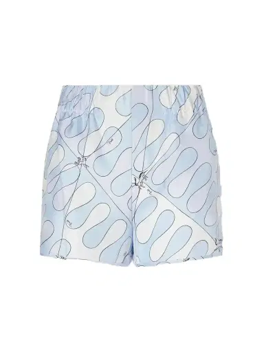 PUCCI Printed Silk-twill Shorts | Thumbnail 1 PUCCI Printed Silk-twill Shorts | Thumbnail 1