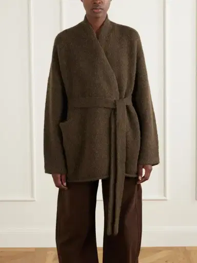 Lauren Manoogian Coto Belted Alpaca-blend Cardigan | Thumbnail 3 Lauren Manoogian Coto Belted Alpaca-blend Cardigan | Thumbnail 3